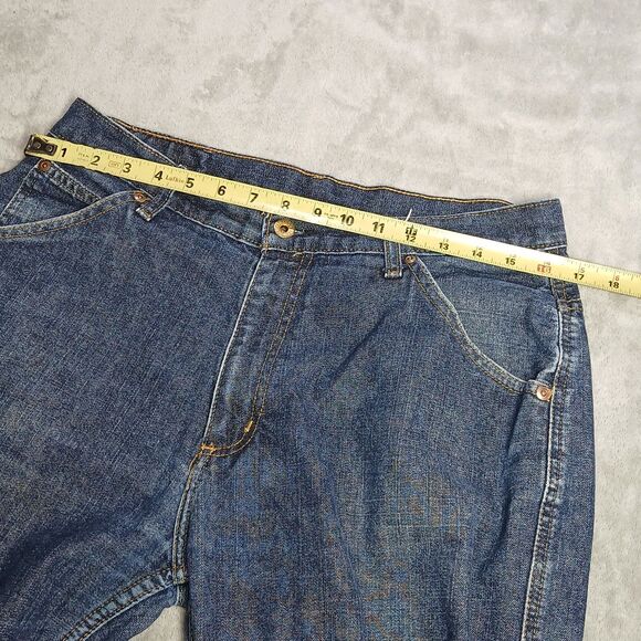 Vintage Polo Jeans Ralph Lauren Fits 32x28 Blue Carpenter C-5 Street Y2K Preppy - Picture 6 of 11